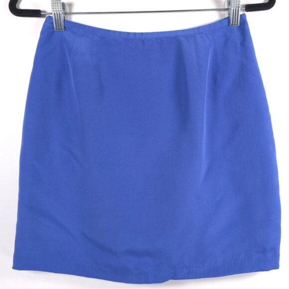 100% SILK Mini Skirt Lined Style 5205P Size 8P